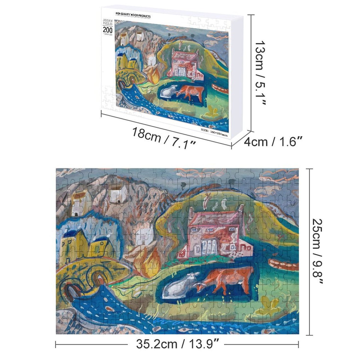 Custom 200 Piece Wood Puzzle | Your Photo on a Premium Jigsaw