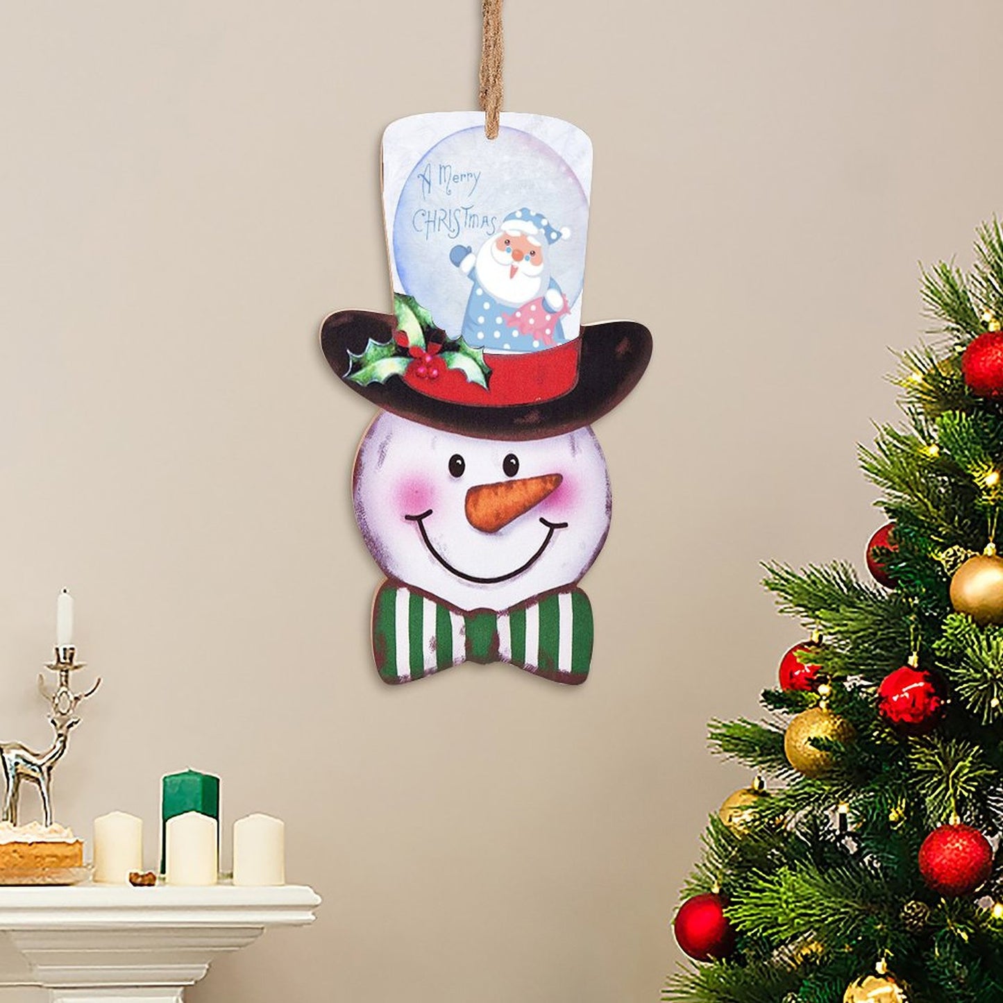 Welcome Guests with a Custom Wooden Snowman Sign | Personalized Decor