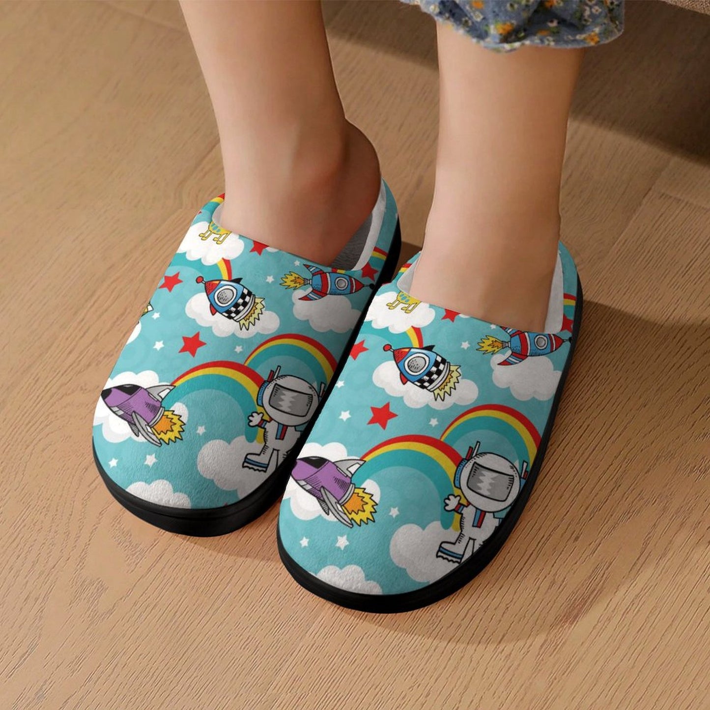 Custom Kids' Slippers with Rubber Sole | Personalized & Non-Slip