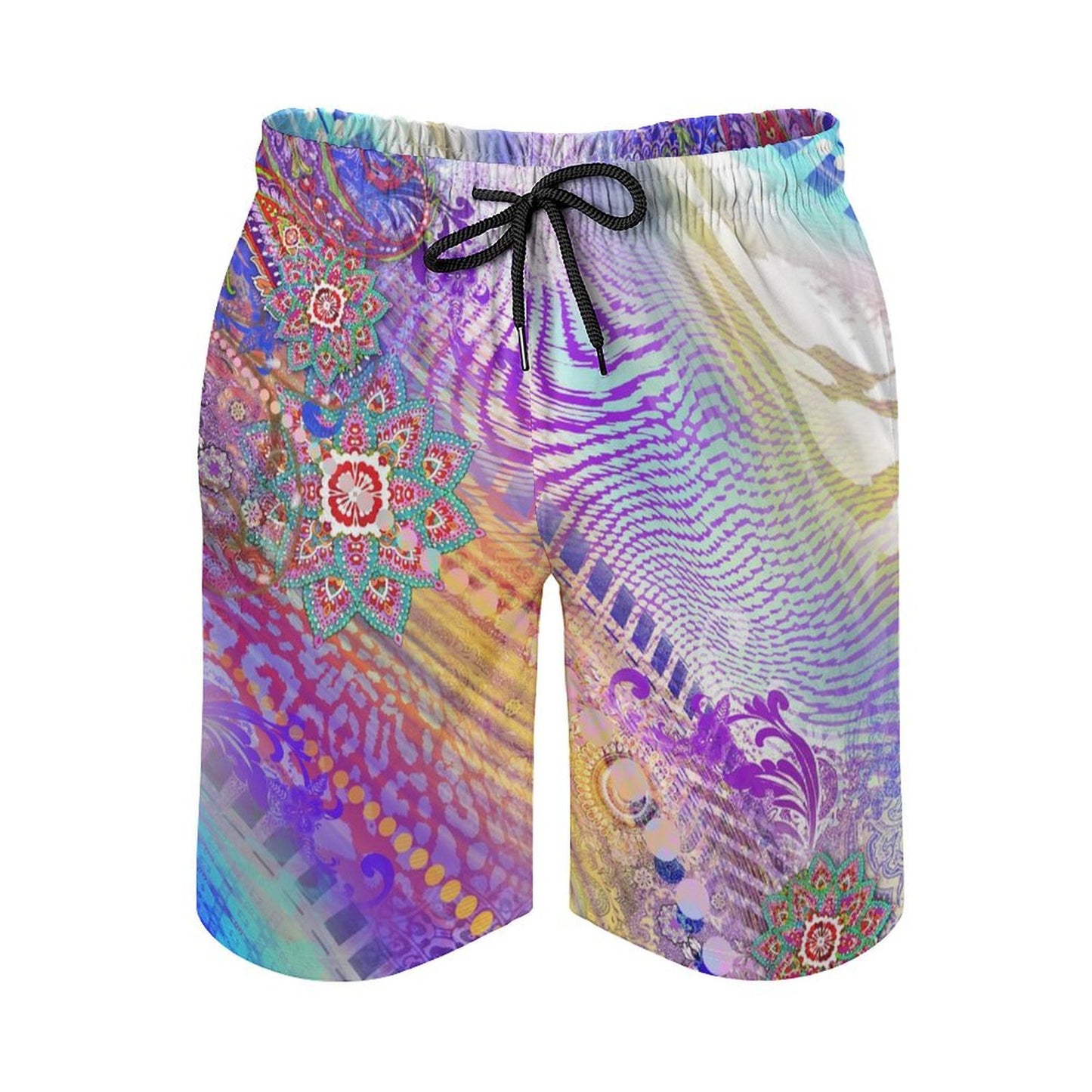 Custom Men's Casual Beach Shorts | Personalized Peach Skin Swim Trunks
