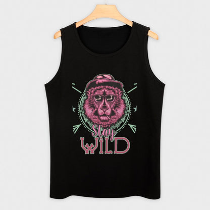 Custom Men's Cotton Tank Top | Personalized Sleeveless Shirt