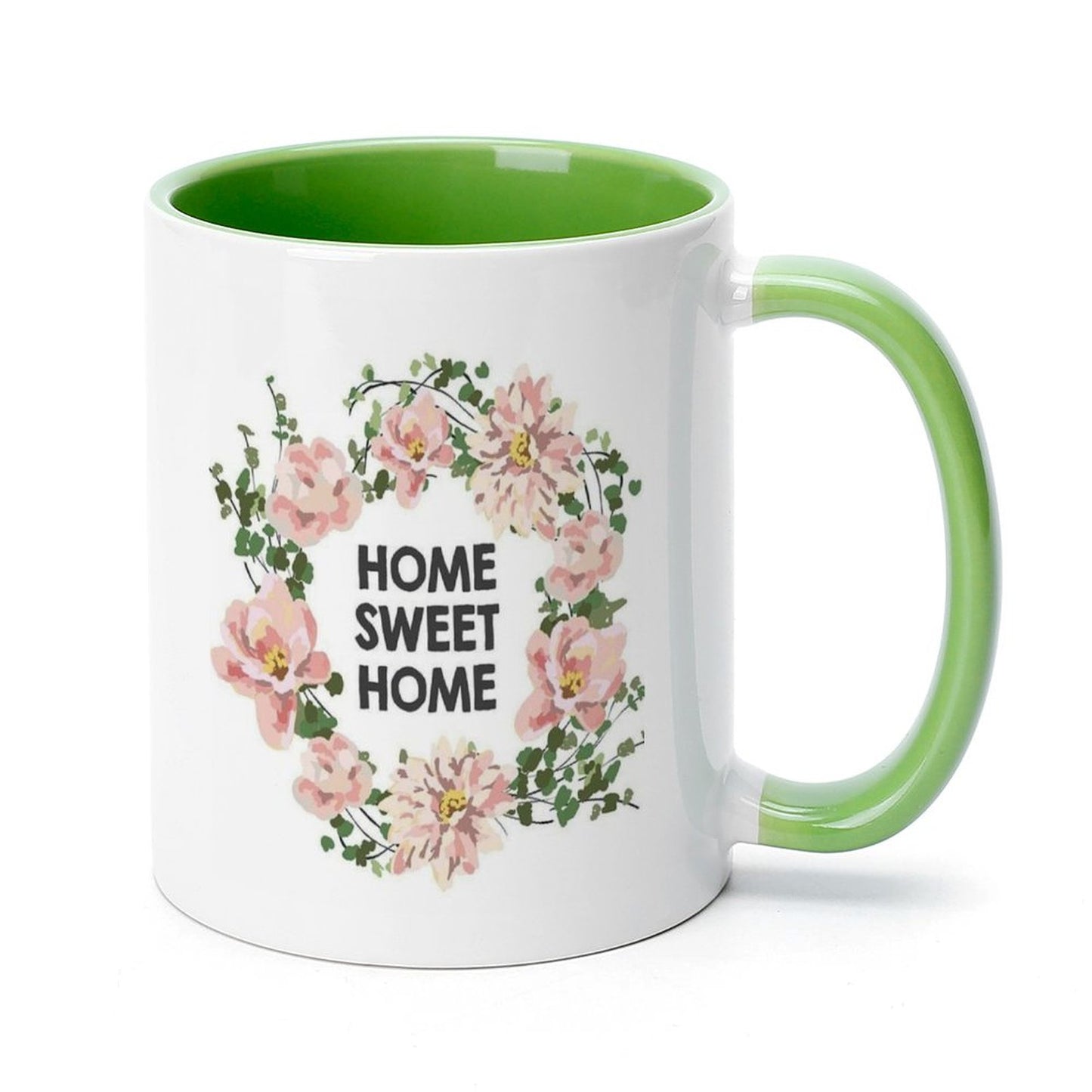 Custom Inner Color Mug | Personalized Photo Ceramic Coffee Mug 11oz | Heat Transfer Print