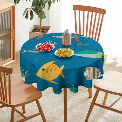 Custom Round Tablecloth | Personalized for Your Dining & Event