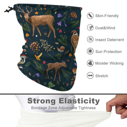 Custom Neck Gaiter with Drawstring | Personalized Face Bandana