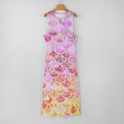 Custom Sleeveless Slim-Fit Maxi Dress | Elongating Column Gown