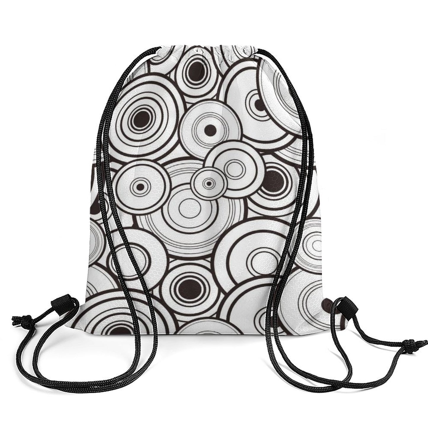 Custom Honeycomb Drawstring Backpack: Textured Cinch Sack