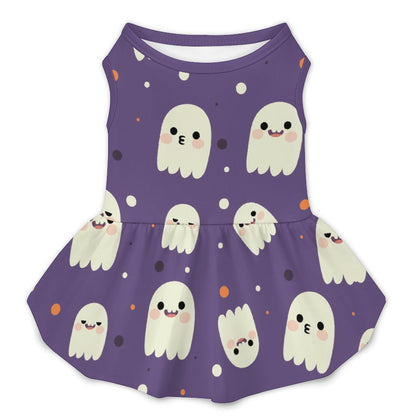 Pet Dress Purple, Ghost, Cartoon
