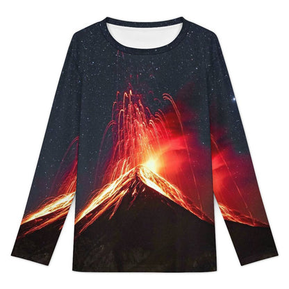 Custom Pique Long Sleeve T-Shirt | Personalized All-Over Print Tee