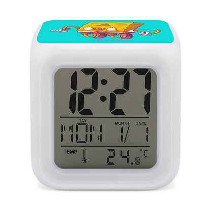 Custom Color Changing Alarm Clock - Personalized LED Photo Cube