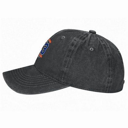 Washed Cotton Denim Cap | Adjustable UV Protection Baseball Hat | Unisex Outdoor Headwear