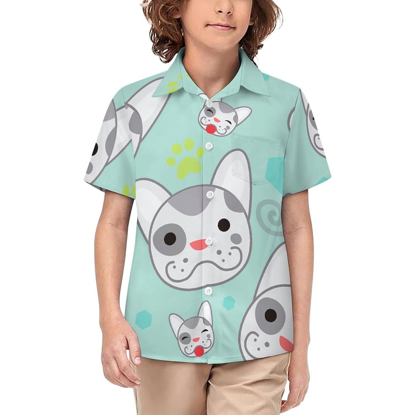 Custom Kids' Collared Shirt | Personalized Photo Button-Down Top