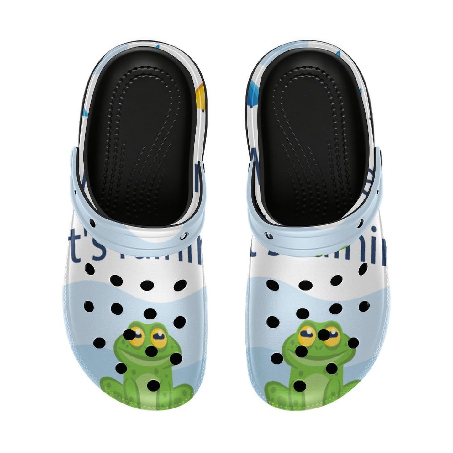 Custom Printed Heeled Clogs for Women — Personalized Platform Clog Sandals