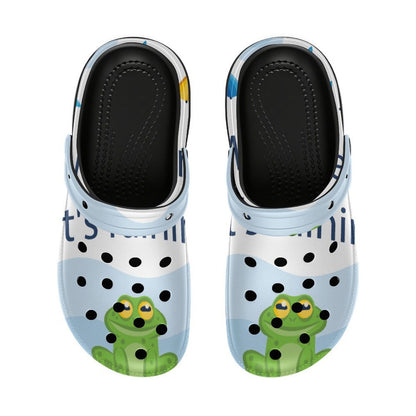 Custom Printed Heeled Clogs for Women — Personalized Platform Clog Sandals
