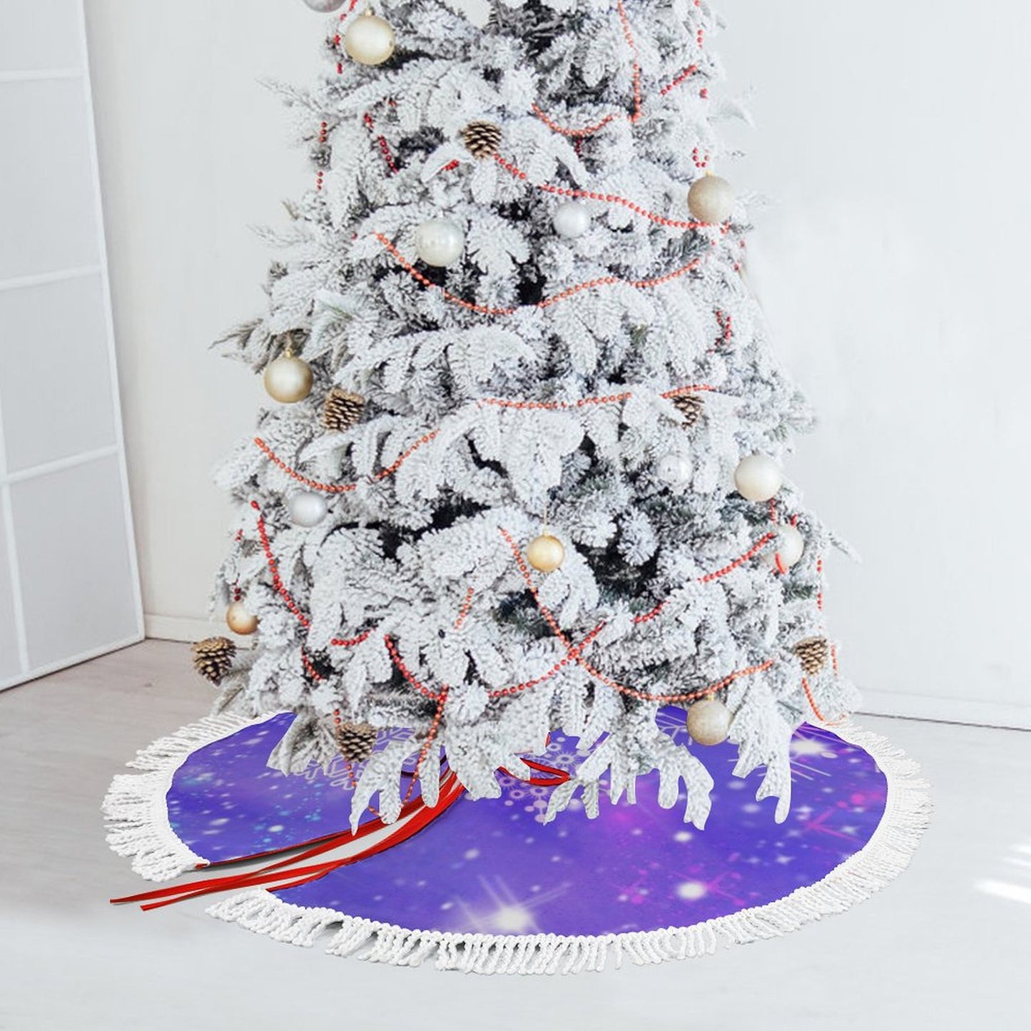Design a Custom Reversible Tree Skirt | Tasseled & Waterproof