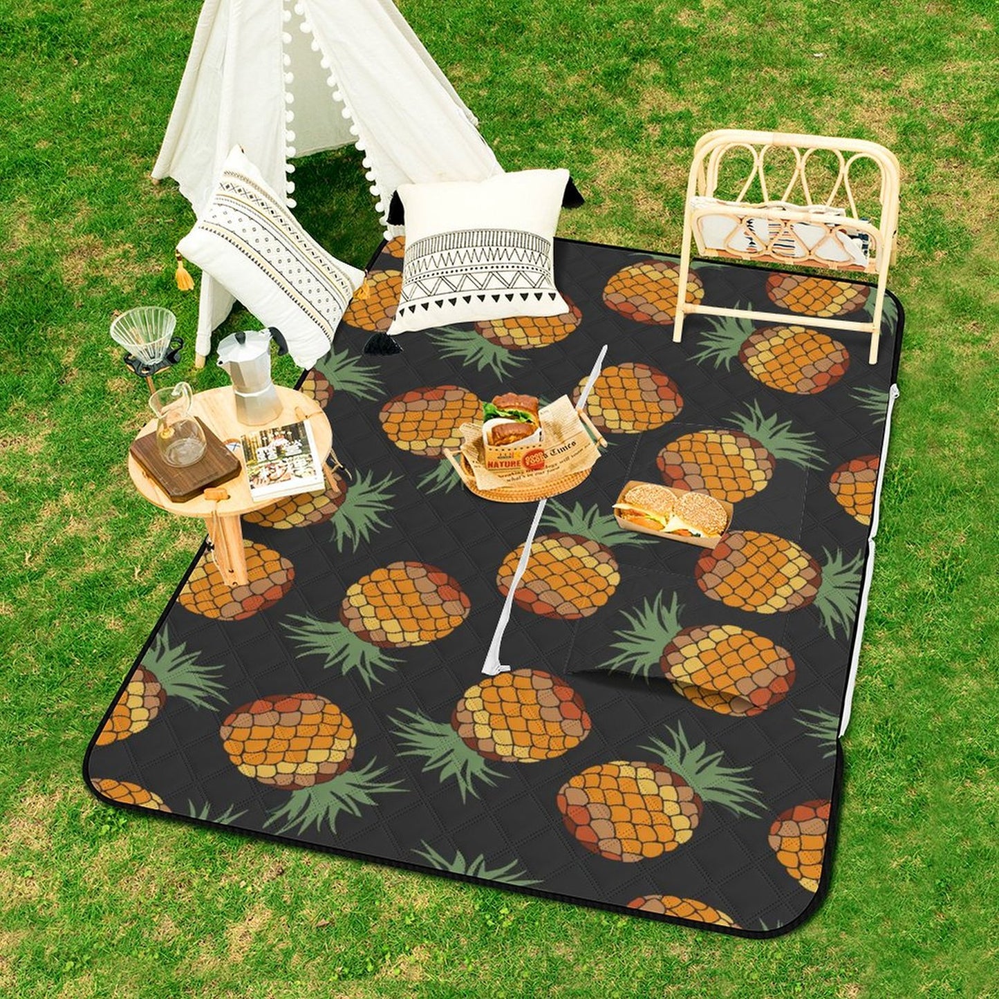 Custom Picnic Blanket Tote | Personalized, Waterproof & Foldable