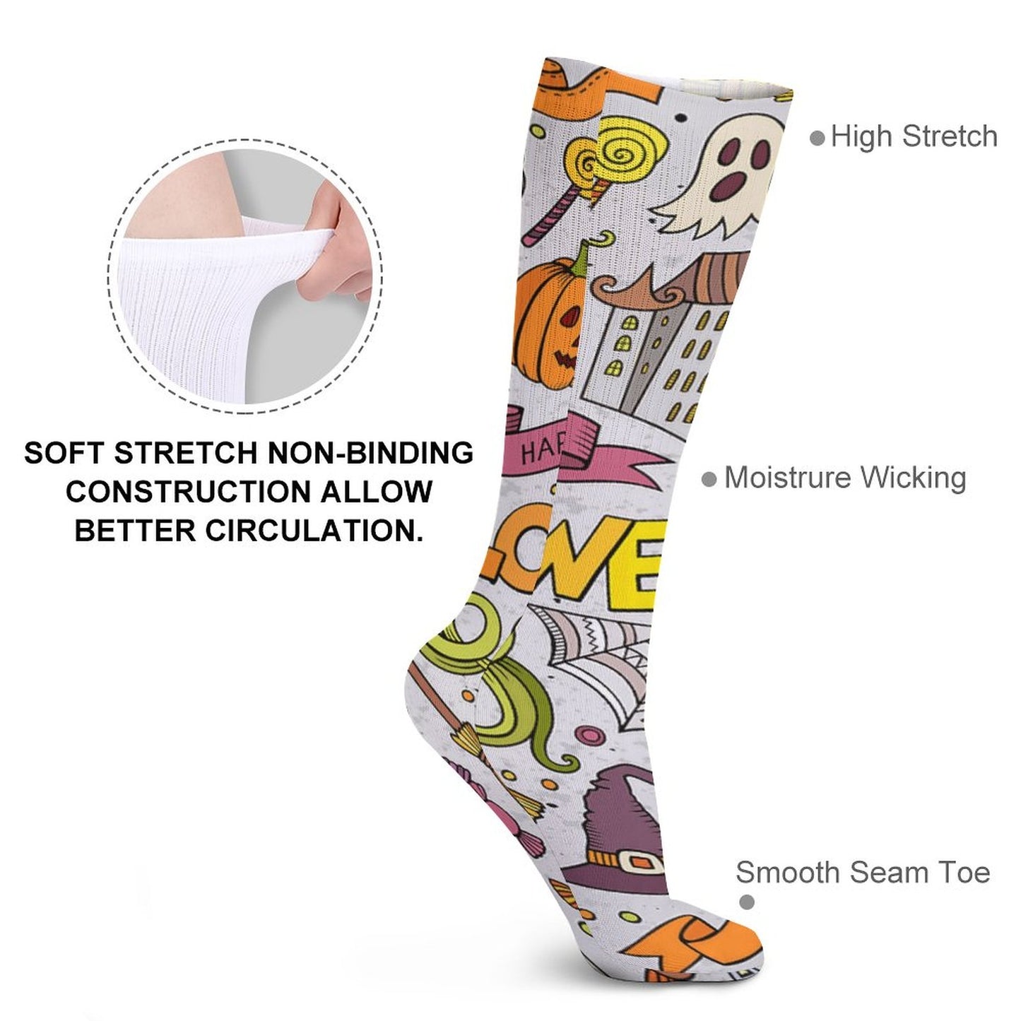 Custom Photo Crew Socks | Personalized Patterned Dress Socks