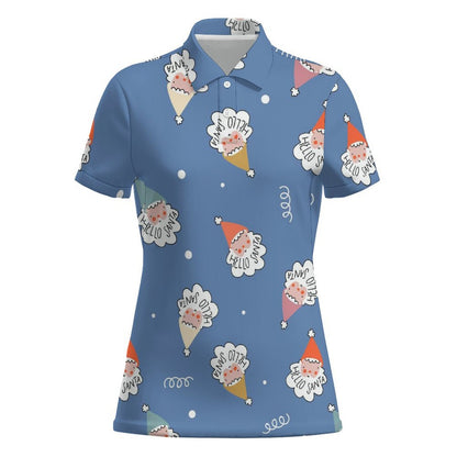 Custom Women's Polo Shirt | Personalized Two-Button Classic Top