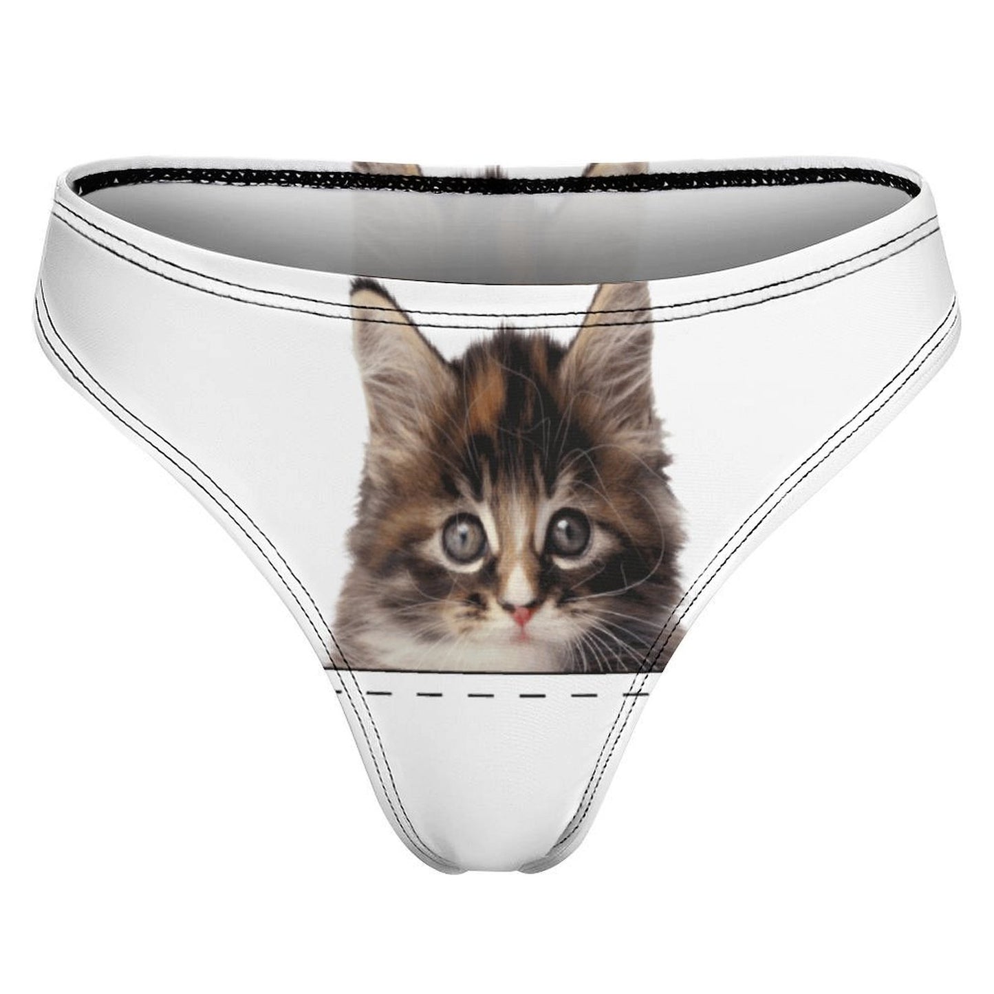Custom Cotton Thong | Personalized Photo Panties for Women (DTG)