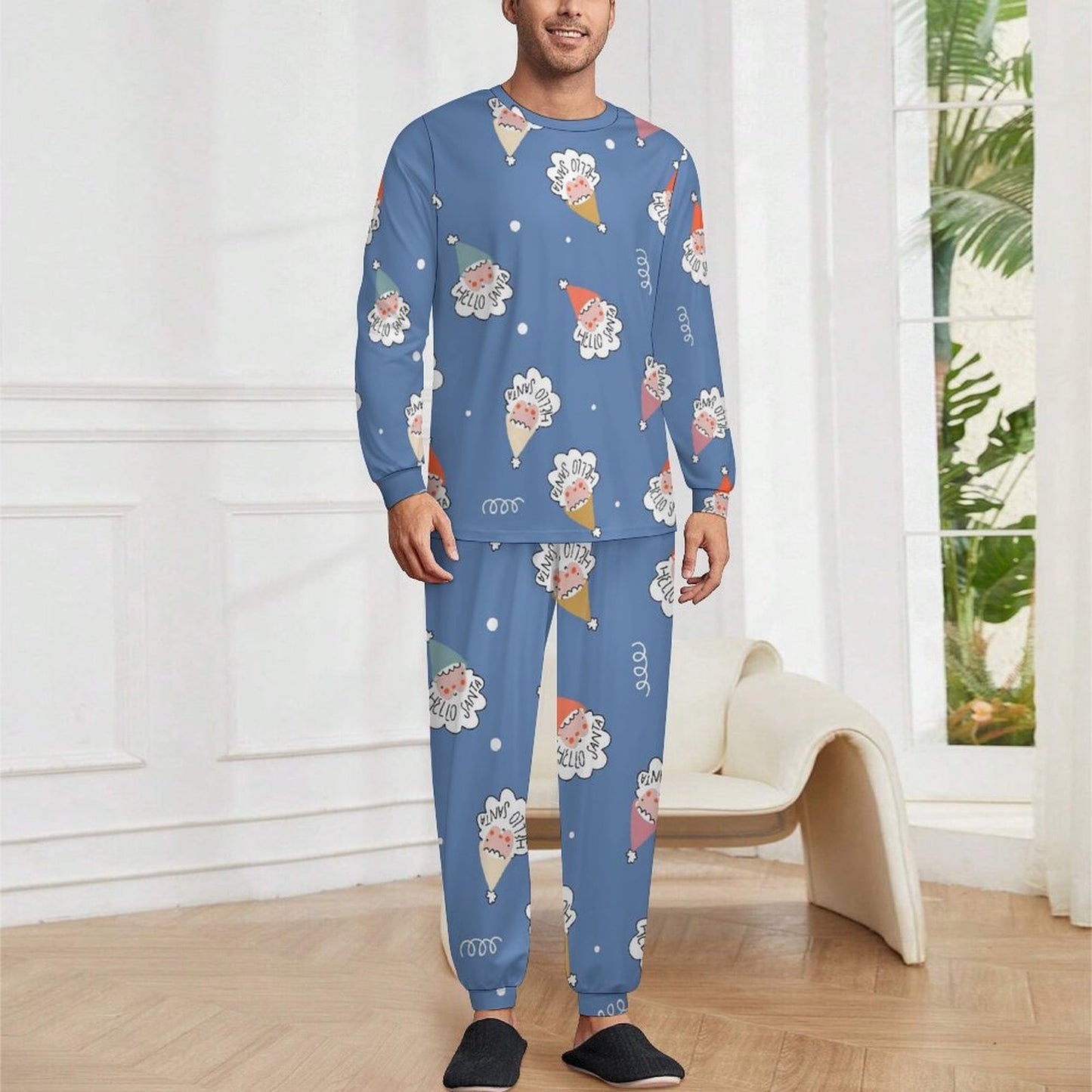 Custom Men's Pajama Set | Personalized Silky Soft Loungewear
