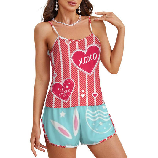 Custom Cami Pajama Set for Women | Personalized Photo Sleepwear
