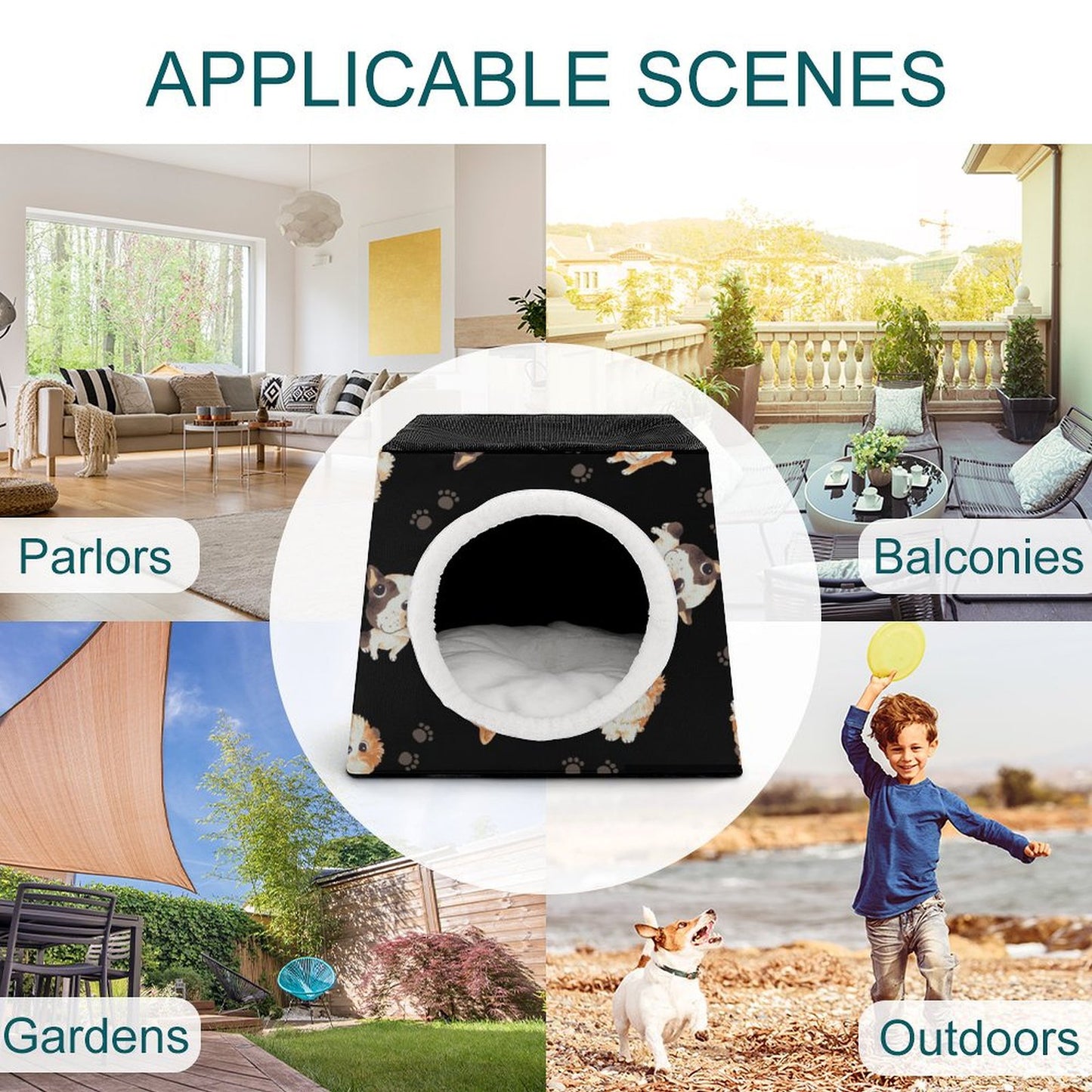 Custom Pet Bed | Personalized Cat & Small Dog Cave Bed