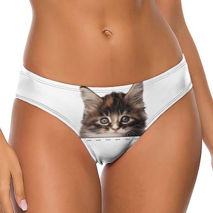 Custom Cotton Thong | Personalized Photo Panties for Women (DTG)