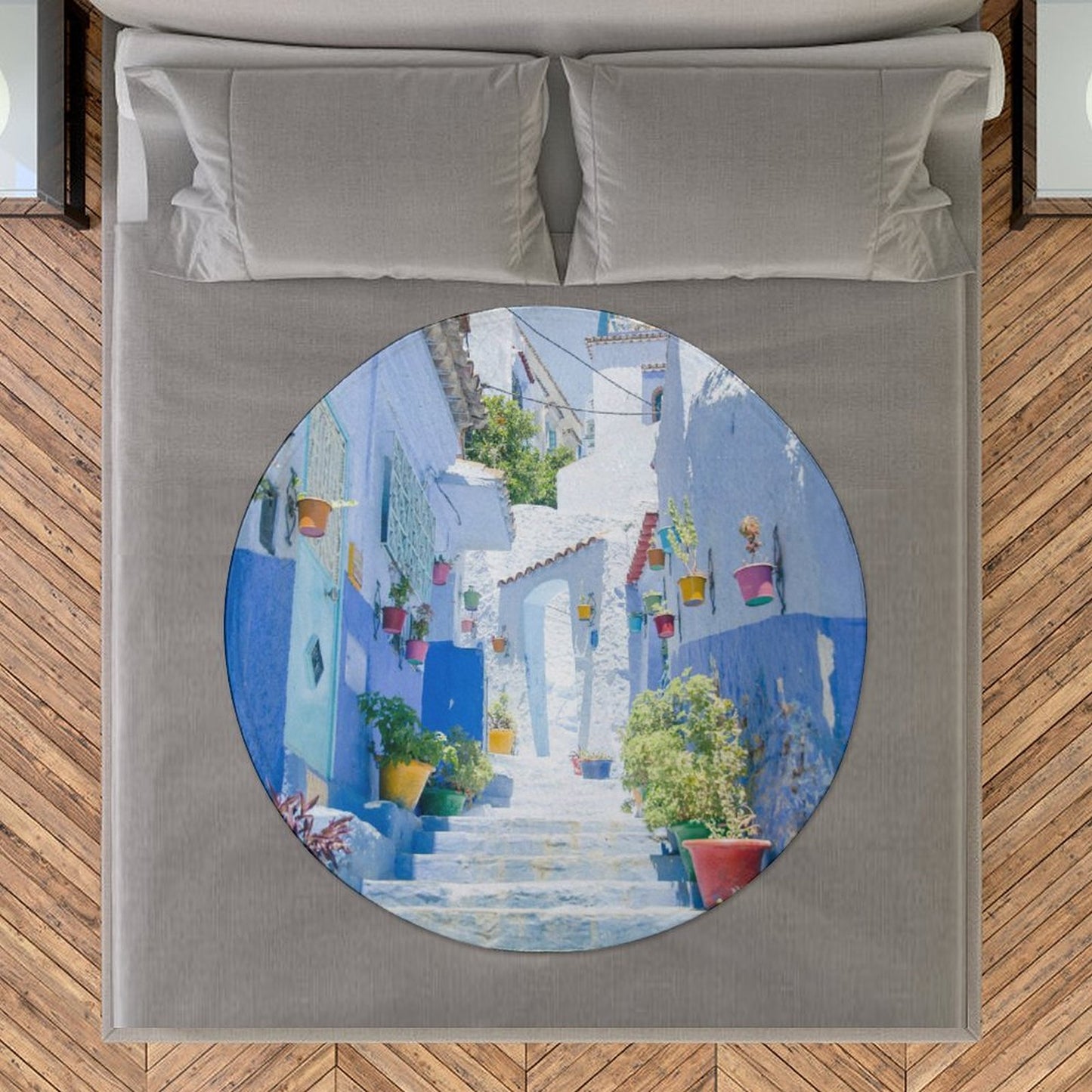 Custom Round Blanket | Personalized Photo Beach & Picnic Throw