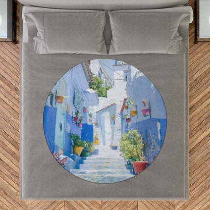 Custom Round Blanket | Personalized Photo Beach & Picnic Throw