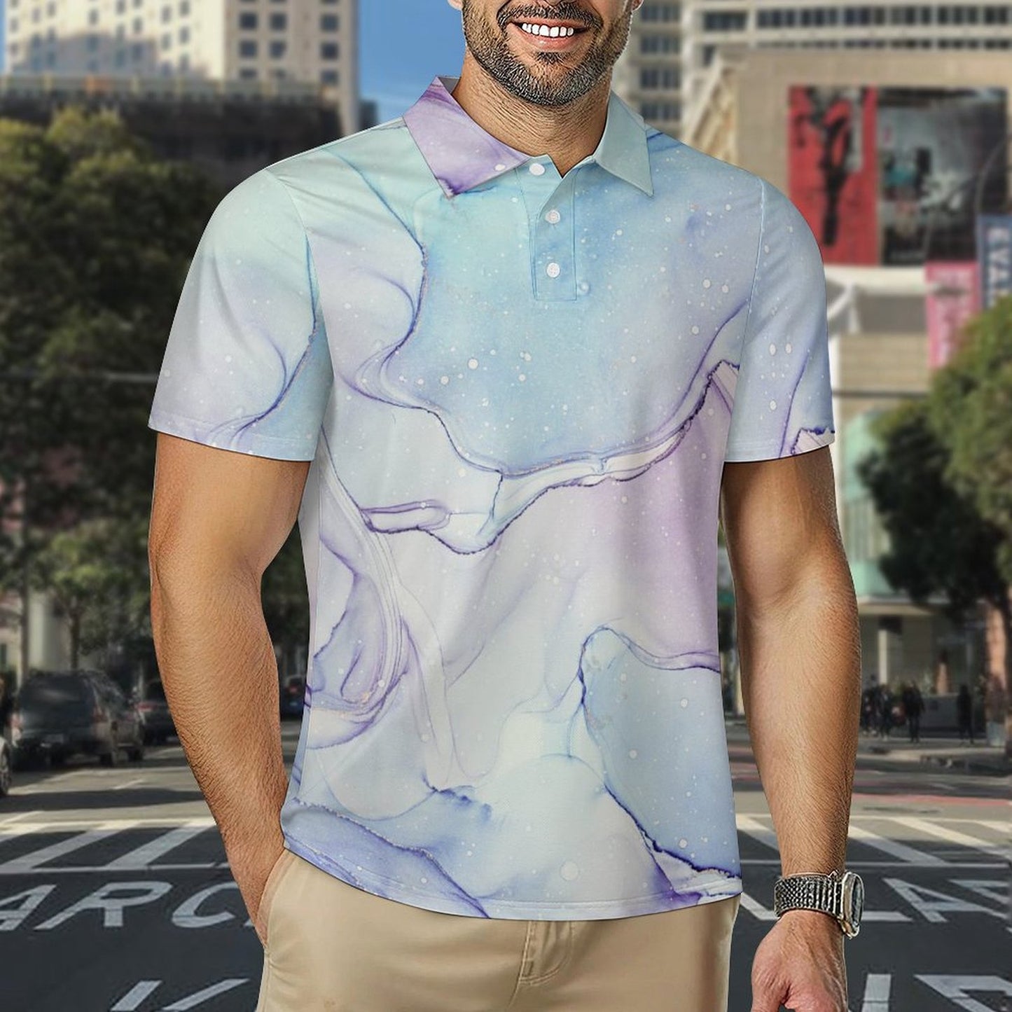 Custom Men's Quick-Dry Polo Shirt | Personalized Performance Tee