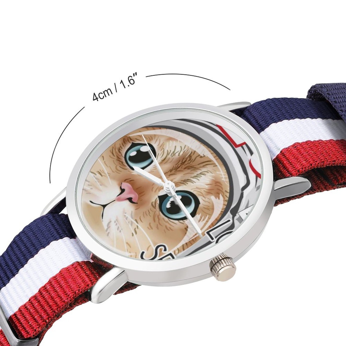 Custom Minimalist Nylon Watch | Personalized Clean Face Wristwatch