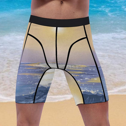 Custom Men's Sports Compression Shorts | Personalized Running Gift