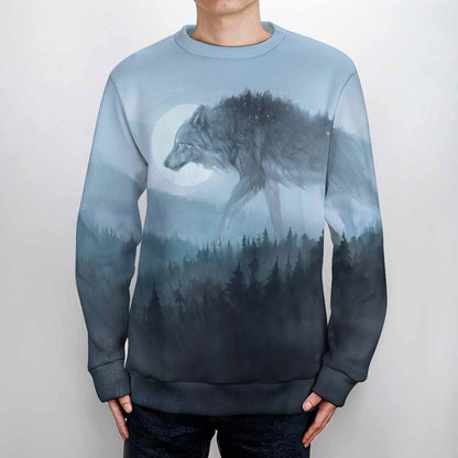 Custom Men's Crewneck Pullover | Lightweight Poly-Knit Sweater