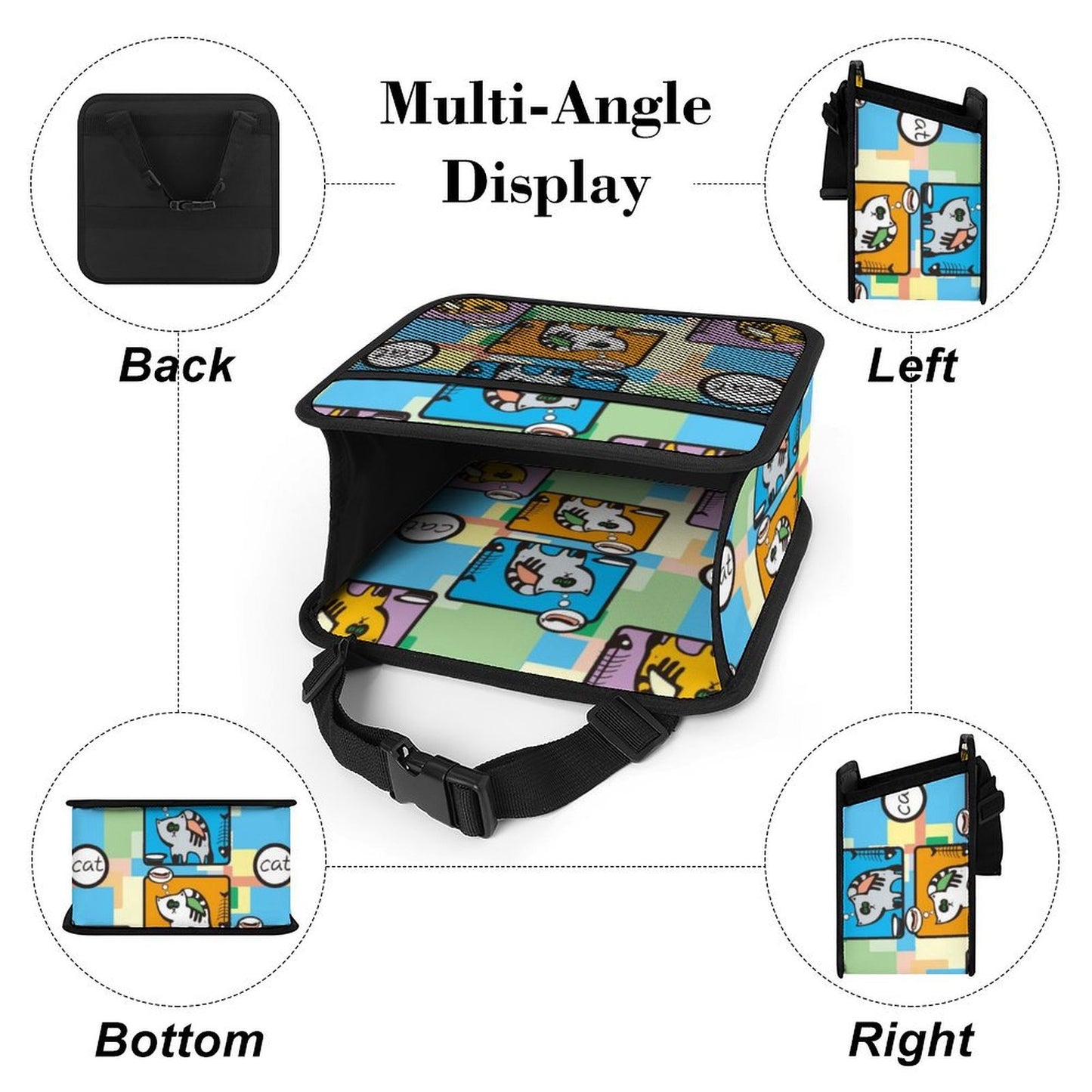 Custom Car Seat Organizer | Premium PU Leather Storage Bag
