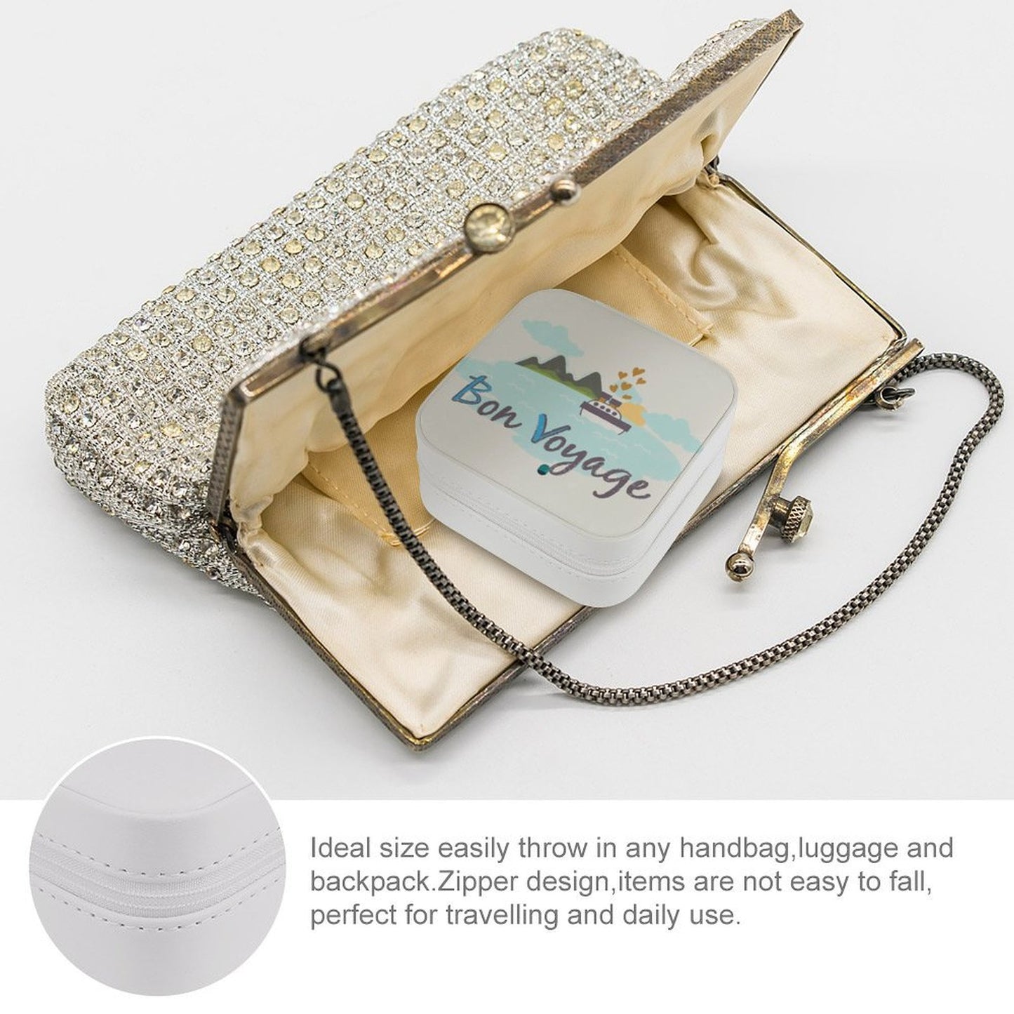 Custom Travel Jewelry Box | Keeps Necklaces Tangle-Free