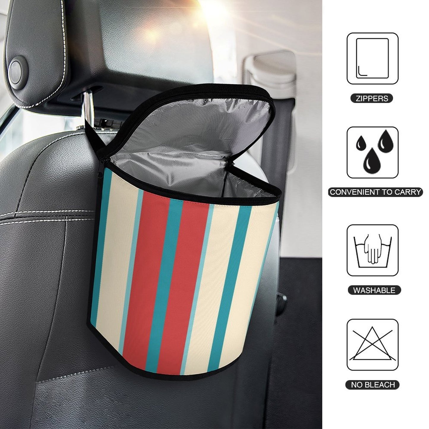 Custom Car Trash Bag | Leakproof & Personalized Vehicle Organizer