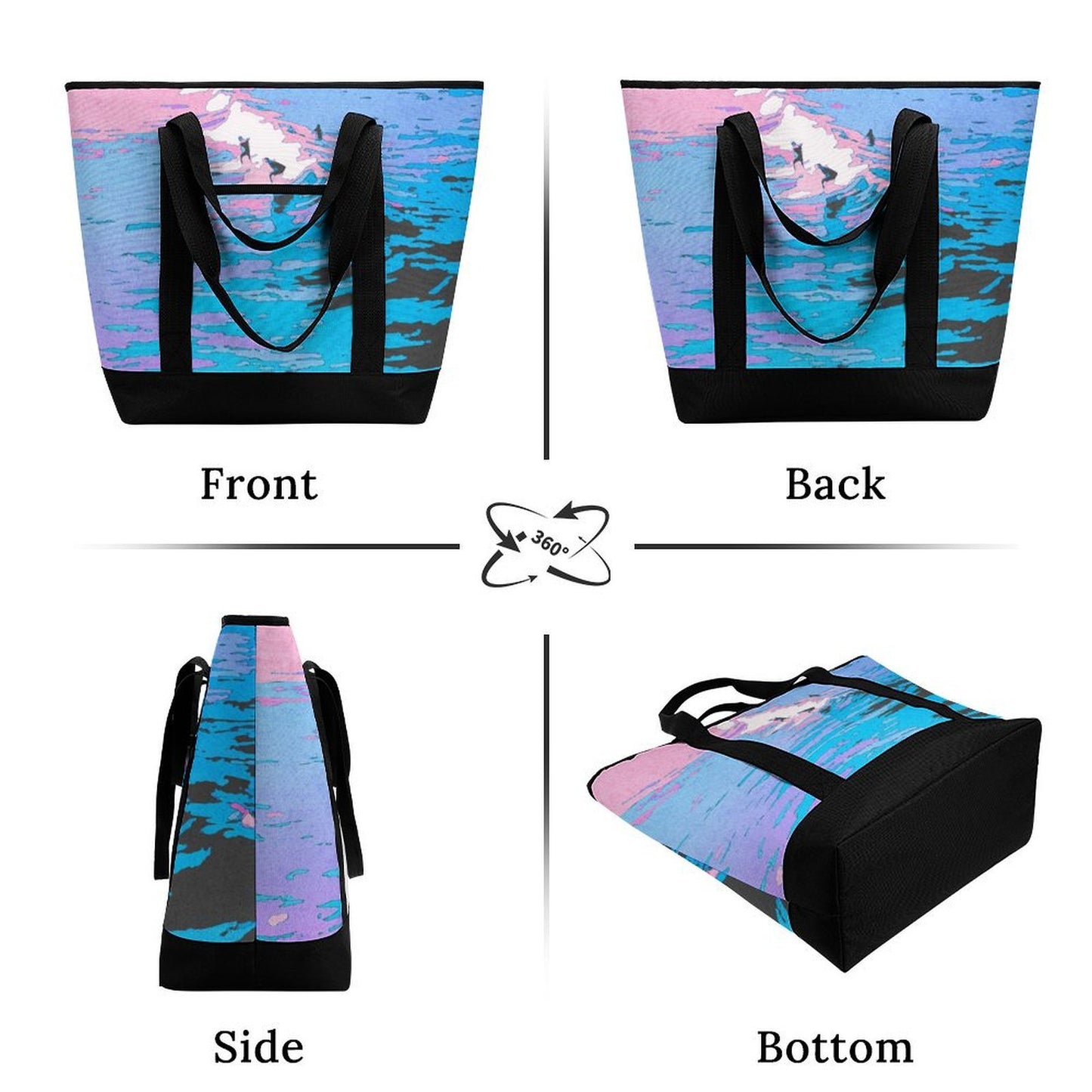 Personalized Heavy-Duty Insulated Grocery Bag and Cooler Tote