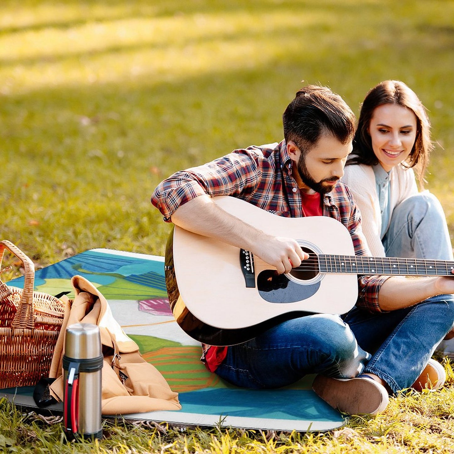 Custom Picnic Blanket | Personalized, Padded & Waterproof for Outdoors