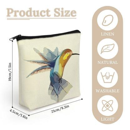 Custom Linen Cosmetic Bag | Personalized Photo Makeup Pouch