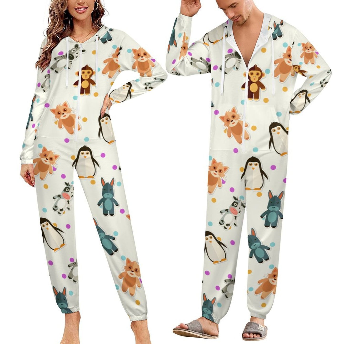 Custom Hooded Onesie for Adults | All-Over Print Jumpsuit