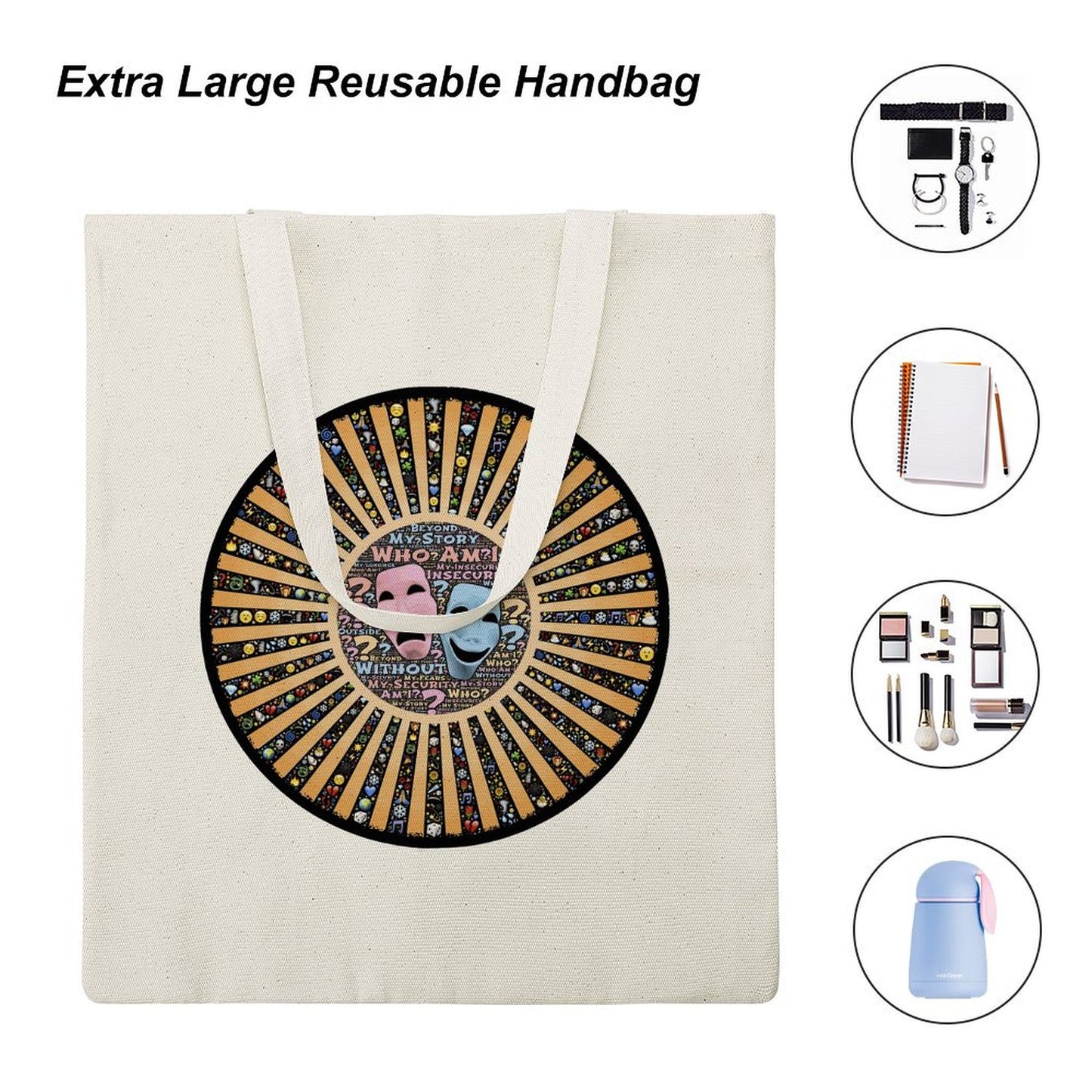 Custom Canvas Tote Bag - Personalized Eco-Friendly Cotton Blend