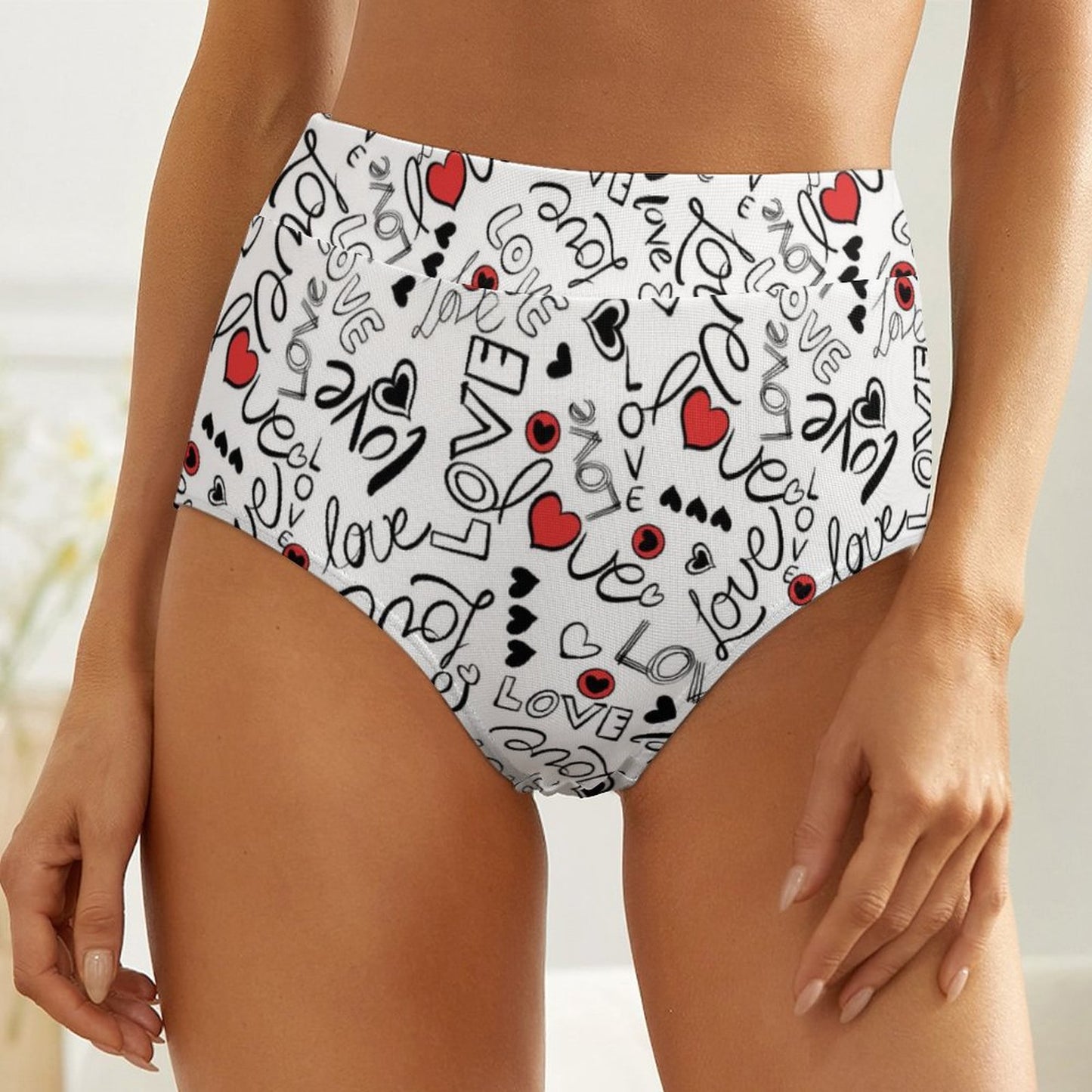 Custom High-Waisted Panties | Personalized Milk Silk Underwear