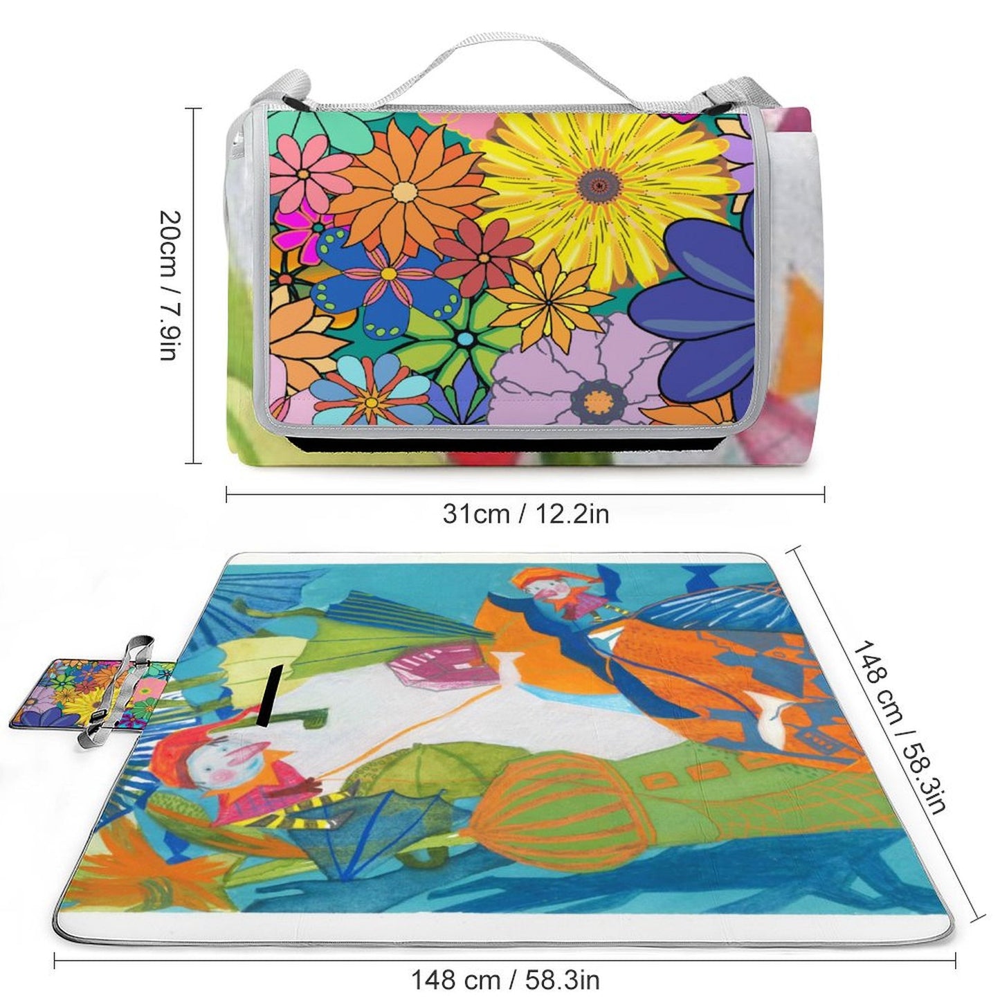Custom Picnic Blanket | Personalized, Padded & Waterproof for Outdoors