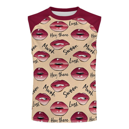 Custom Printed Color-Block Raglan Muscle Tee