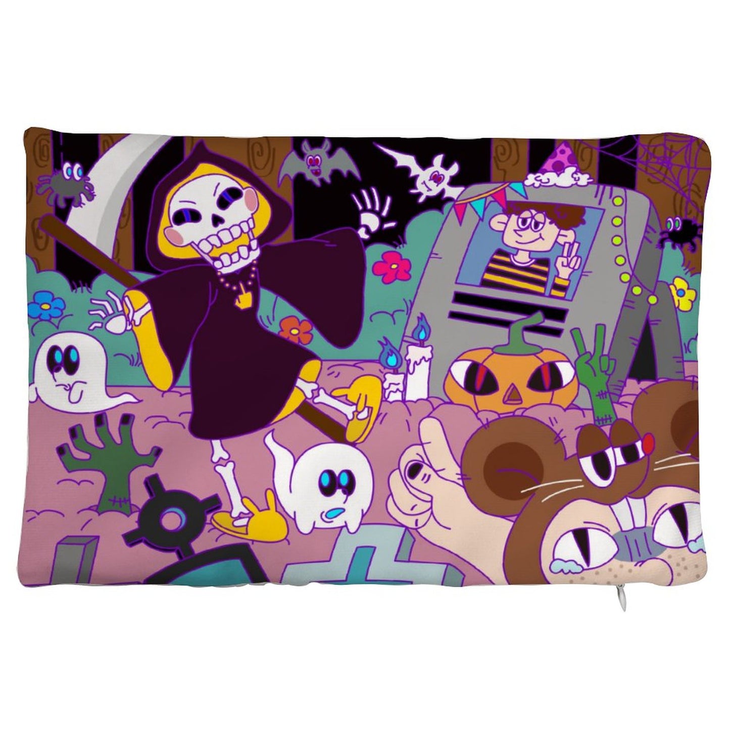 Custom Lumbar Pillow Cover: Soft Velvet Personalized Support