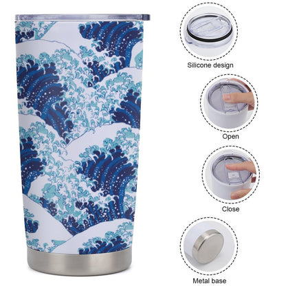 Custom 20oz Plastic Car Tumbler with Leak-proof Lid | Lightweight Travel Cup