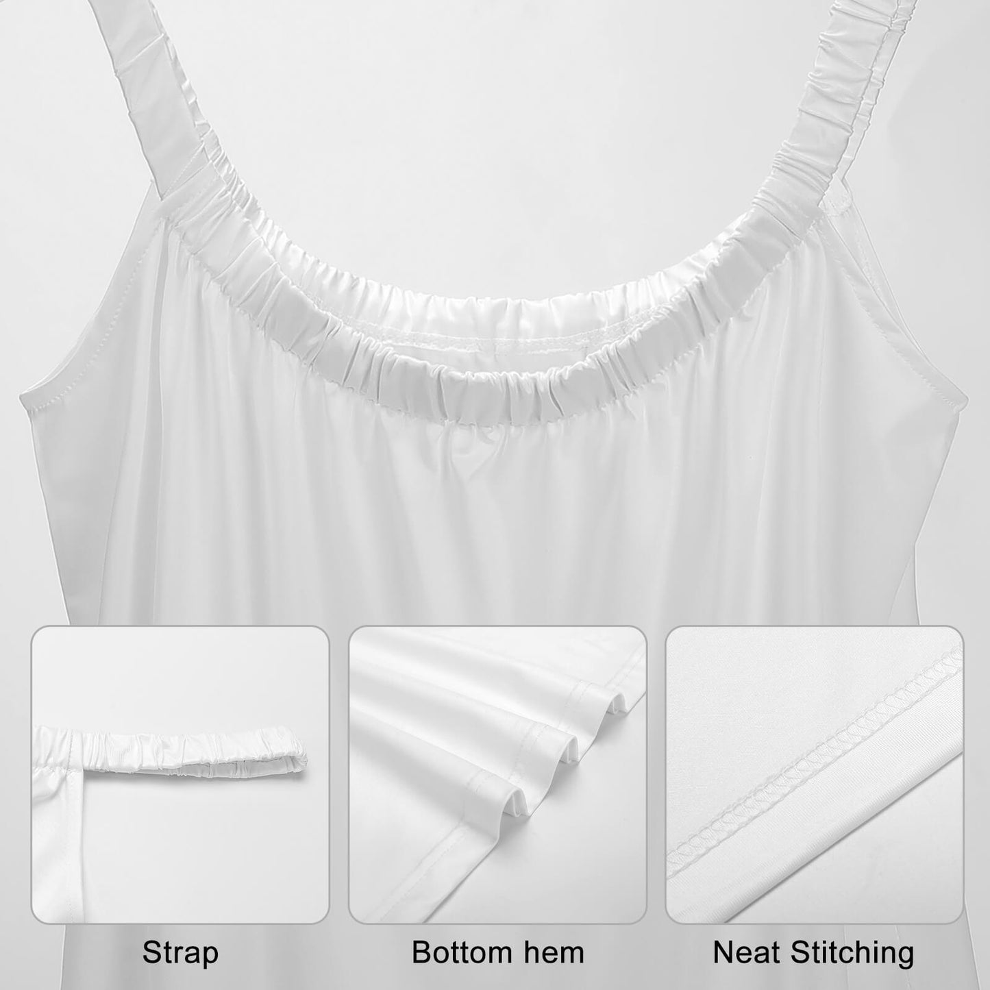 Custom Loose Fit Spaghetti Strap Swing Dress | Oversized Cami Shift