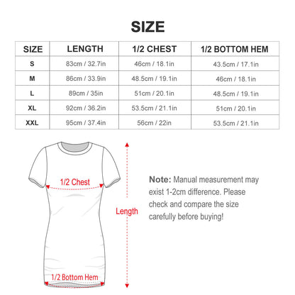 Custom Short Sleeve Dress: Personalized Photo Collage | Slim Fit