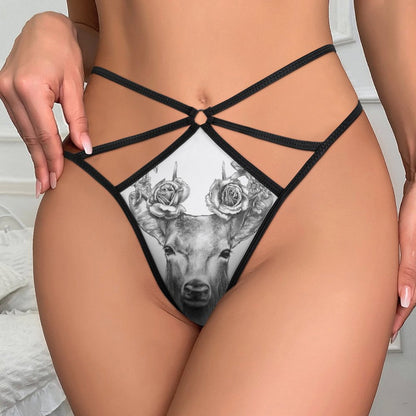 Personalized Mesh Thong | Custom Photo Underwear for Her