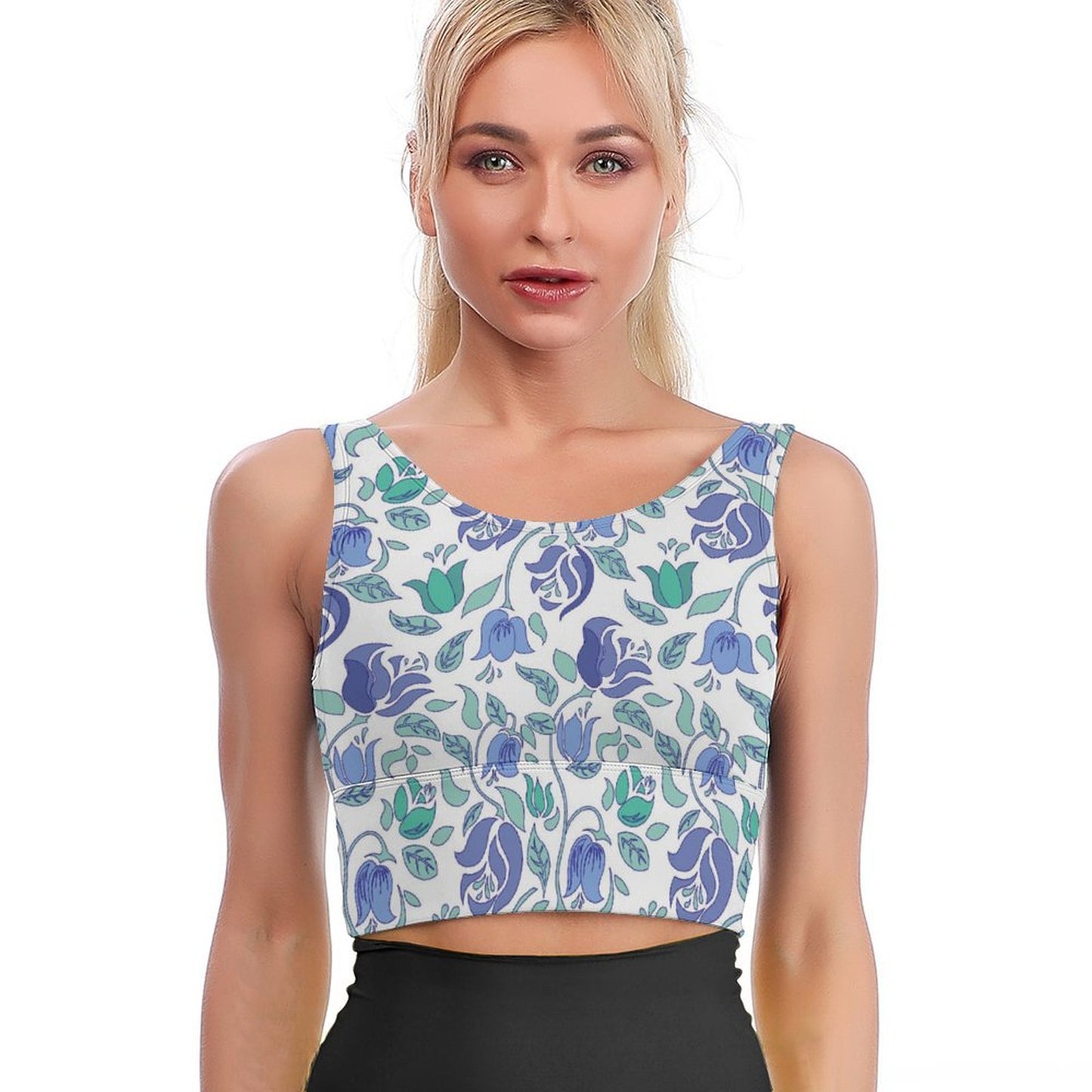 Custom Sports Bra Women | Wire-Free Personalized Crop Top