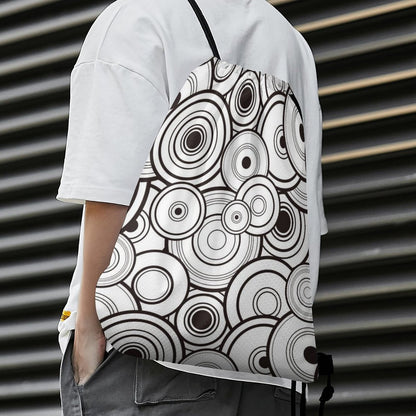 Custom Honeycomb Drawstring Backpack: Textured Cinch Sack